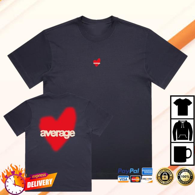 Average Merch Shop Average Love T-Shirt Navy