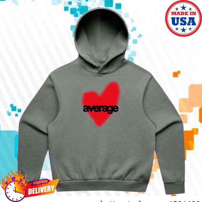Average Rob Merch Store Average Heart Hoodie