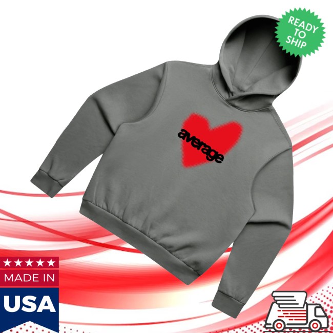 Average Rob Merch Store Average Heart Hoodie
