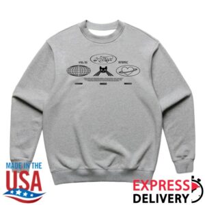 Average Rob Store Merch Space Crewneck Grey