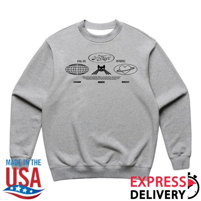 Average Rob Store Merch Space Crewneck Grey