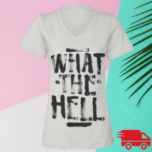 Avril Lavigne Store Merch What The Hell V-Neck Tee