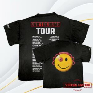 Awge Merch Shop Store Don't Be Dumb Tour Smiley Dateback T-Shirt