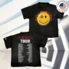 Awge Merch Store Don't Be Dumb Tour Smiley Dateback T-Shirt 2 Awge Merch Store Don't Be Dumb Tour Smiley Dateback T-Shirt
