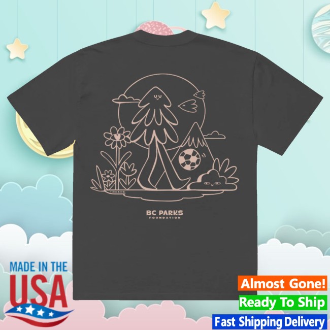 Bc Parks Foundation Merch Store Kicking It Turbo Bambi X Bc Parks Foundation T-Shirt Graphite Black 4 Bc Parks Foundation Merch Store Kicking It Turbo Bambi X Bc Parks Foundation T-Shirt Graphite Black