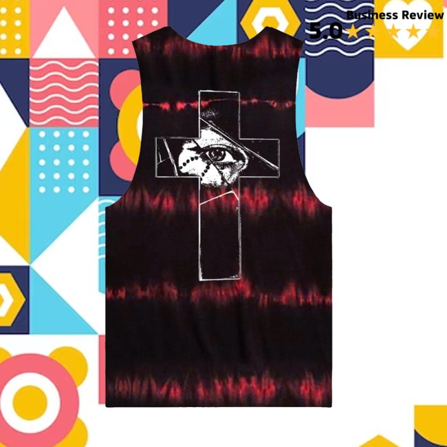 Beartooth Store Merch Cross Sleeveless Dye Cut-Off Tank 3 Beartooth Store Merch Cross Sleeveless Dye Cut-Off Tank