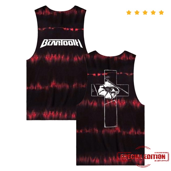 Beartooth Store Merch Cross Sleeveless Dye Cut-Off Tank 5 Beartooth Store Merch Cross Sleeveless Dye Cut-Off Tank