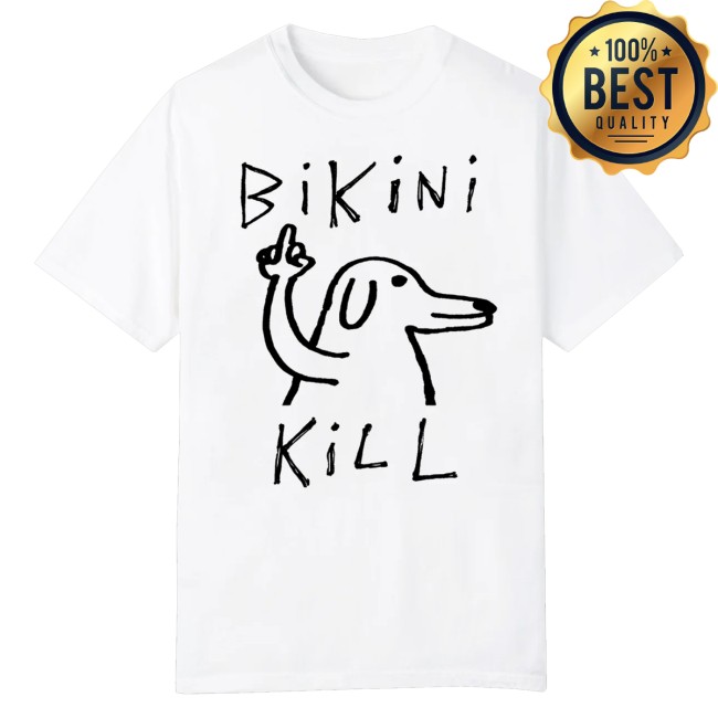 Bikini Kill Merch Store Steve Dore Dog Tee White 2 Bikini Kill Merch Store Steve Dore Dog Tee White