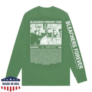 Bleachers Music Merch Shop Store Everyone For Ten Minutes Green Long Sleeve