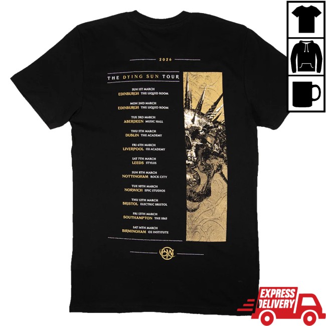 Bleed From Within Merch Store The Dying Sun Tour Tee Black 4 Bleed From Within Merch Store The Dying Sun Tour Tee Black