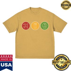 Blink-182 Store Merch Toypaj Classic Icons Vintage Gold Shirt