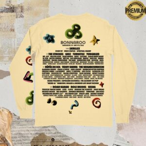 Bonnaroo Music & Arts Festival Store Merch 2026 Shapes Longsleeve Lineup Tee