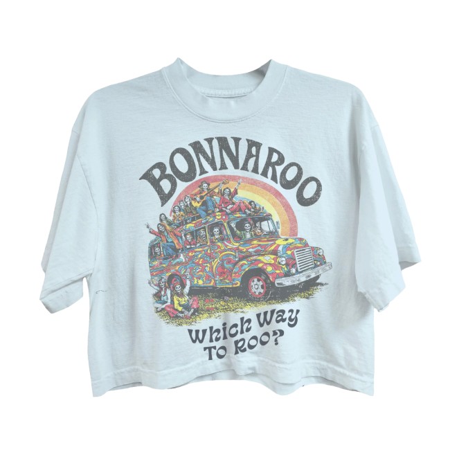 Bonnaroo Music & Arts Festival Store Merch Skeleton Bus Crop Tee 5 Bonnaroo Music & Arts Festival Store Merch Skeleton Bus Crop Tee