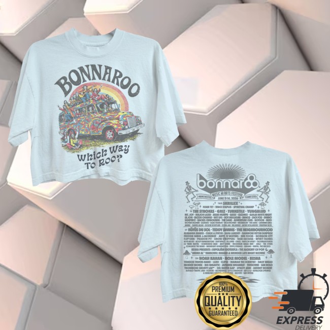 Bonnaroo Music & Arts Festival Store Merch Skeleton Bus Crop Tee 6 Bonnaroo Music & Arts Festival Store Merch Skeleton Bus Crop Tee