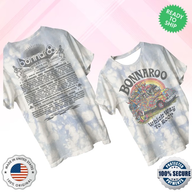 Bonnaroo Music & Arts Festival Store Merch Skeleton Bus Lineup Tee 7 Bonnaroo Music & Arts Festival Store Merch Skeleton Bus Lineup Tee