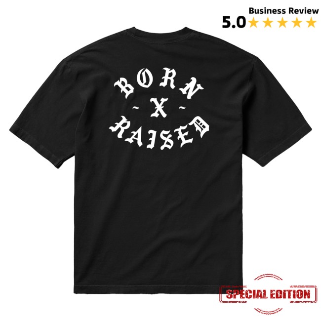 Born X Raised Merch Store Born X Raised + 76 Rocker Tee Black 4 Born X Raised Merch Store Born X Raised + 76 Rocker Tee Black