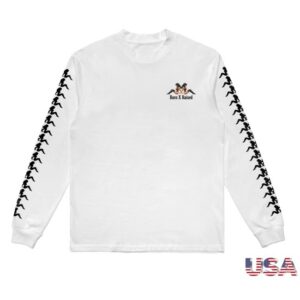 Born X Raised Store Merch Double Trouble Longsleeve White