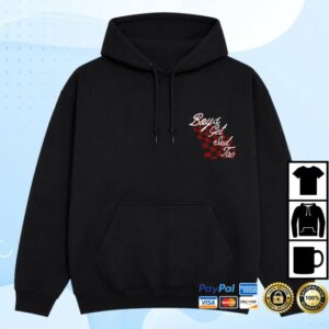 Boys Get Sad Too Merch Store Flag Hoody Black