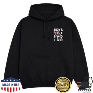 Boys Get Sad Too Merch Store Racing Car Hoody Black