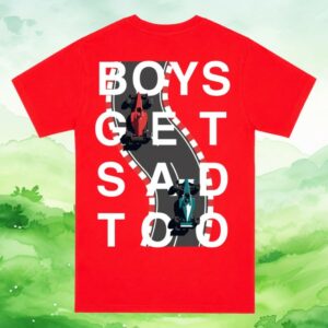 Boys Get Sad Too Merch Store Racing Car Tee Red