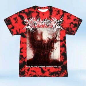 Brand Of Sacrifice Store Merch This Place Wasn't Meant For Us Crystal Red & Black Shirt