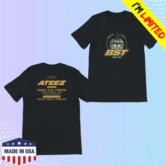 Bst Hyde Park Merch Store Bst Hyde Park 2026 Ateez Event T-Shirt