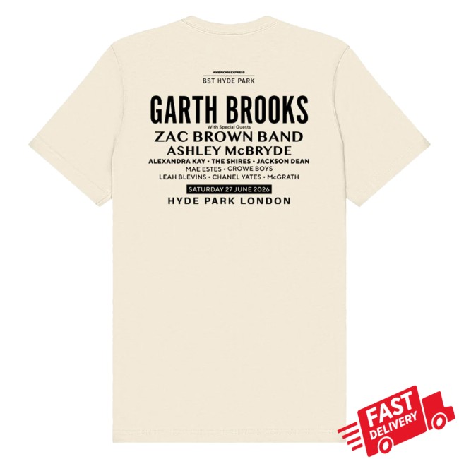 Bst Hyde Park Merch Store Bst Hyde Park 2026 Garth Brooks Event T-Shirt
