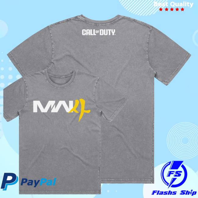 Call Of Duty Merch Shop Modern Warfare 4 Logo Grey T-Shirt 3 Call Of Duty Merch Shop Modern Warfare 4 Logo Grey T-Shirt