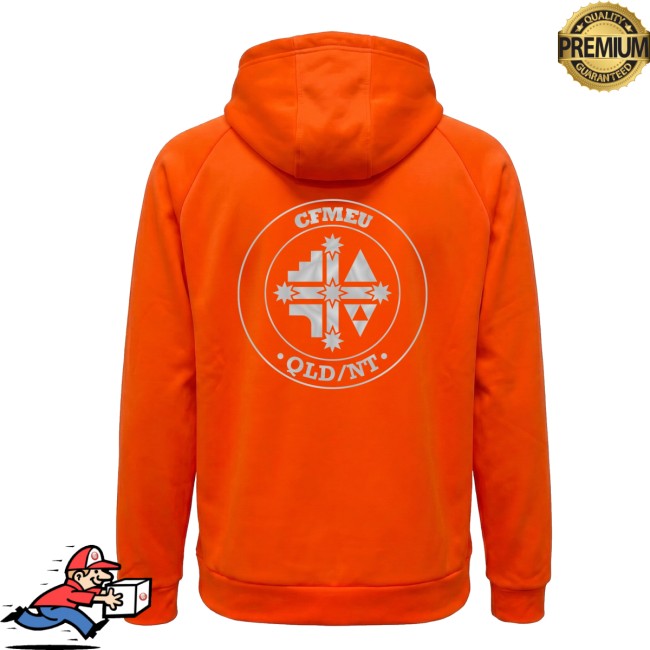 Cfmeu Store Merch Hi-Vis Orange Hoodie 4 Cfmeu Store Merch Hi-Vis Orange Hoodie