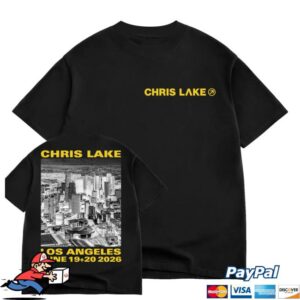 Chris Lake Merch Store La '26 Tee Black
