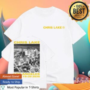 Chris Lake Merch Store La '26 Tee White
