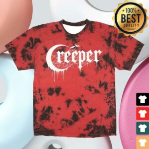 Creeper Cult Merch Logo Tie Dye Redblack Shirt