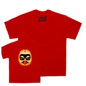 Daft Punk Merch Shop Human After All Red Technologic T-Shirt