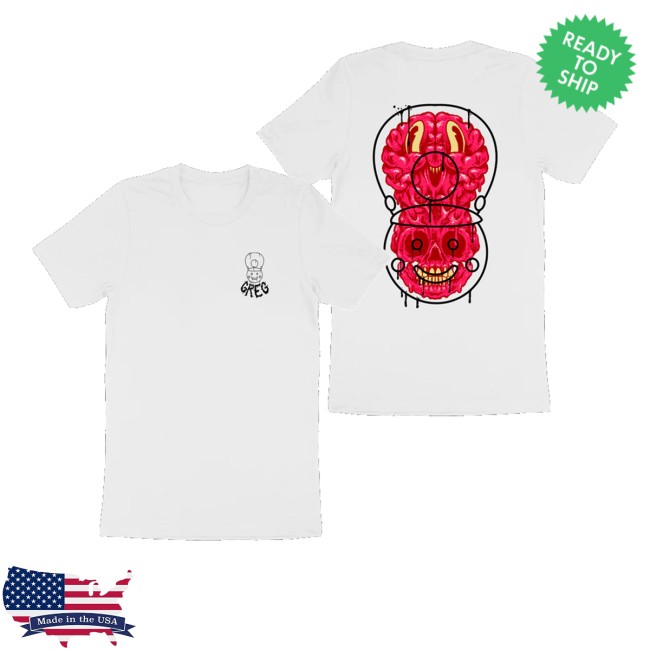 Danny Gonzalez Store Merch Nutcracker Brain White Shirt 2 Danny Gonzalez Store Merch Nutcracker Brain White Shirt