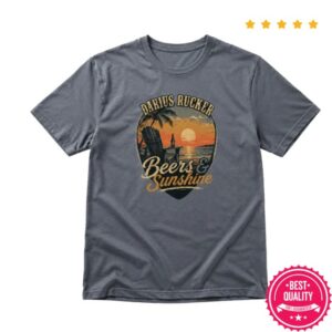Darius Rucker Store Merch Beers & Sunshine Grey Tee