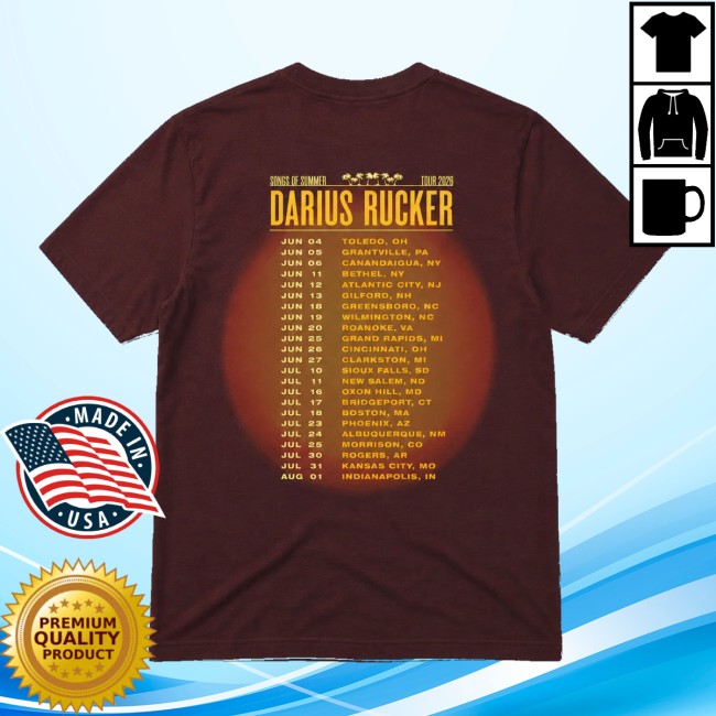 Darius Rucker Store Merch Songs Of Summer Tour Shirt 4 Darius Rucker Store Merch Songs Of Summer Tour Shirt