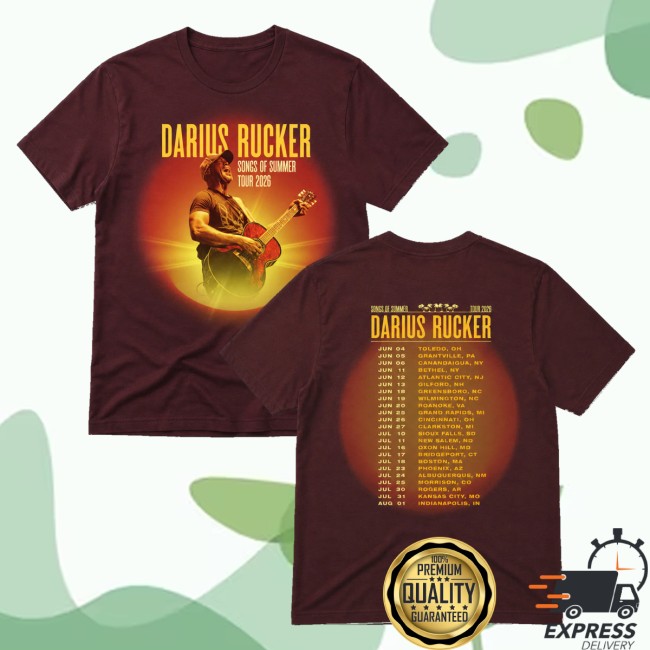 Darius Rucker Store Merch Songs Of Summer Tour Shirt 6 Darius Rucker Store Merch Songs Of Summer Tour Shirt