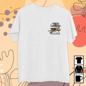 Def Leppard Store Merch Rock Of Ages Live 2026 White T-Shirt