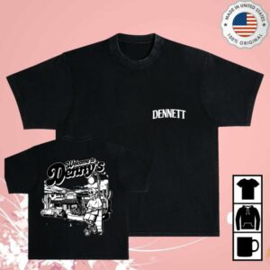 Dennett Merch Shop Store Denny's Diner Black T-Shirt
