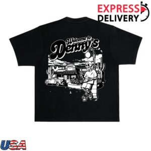 Dennett Store Merch Denny's Diner Shirt Black