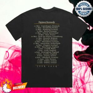Dermot Kennedy Store Merch Black Leaf Tour Shirt