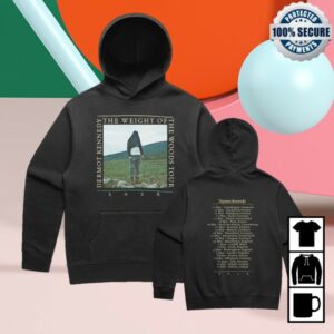 Dermot Kennedy Store Merch Weight Woods Faded Black Pullover Hoodie