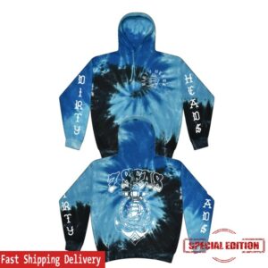 Dirty Heads Store Merch 7 Anchors Tie Dye Hoodie