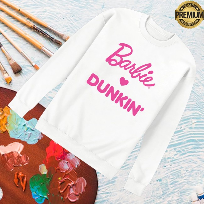 Dunkin' Runs On Merch Shop Dunkin' X Barbie Crewneck 3 Dunkin' Runs On Merch Shop Dunkin' X Barbie Crewneck