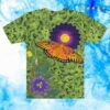 Dyes N Good Vibes Merch Store Gulf Fritillary Print Shirt Poly