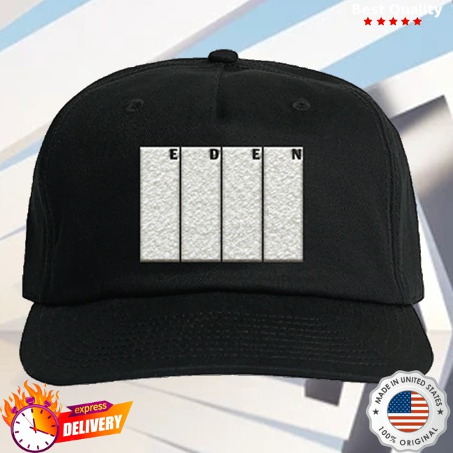 Eden Merch Store Eden Chenille Logo Cap Black 2 Eden Merch Store Eden Chenille Logo Cap Black