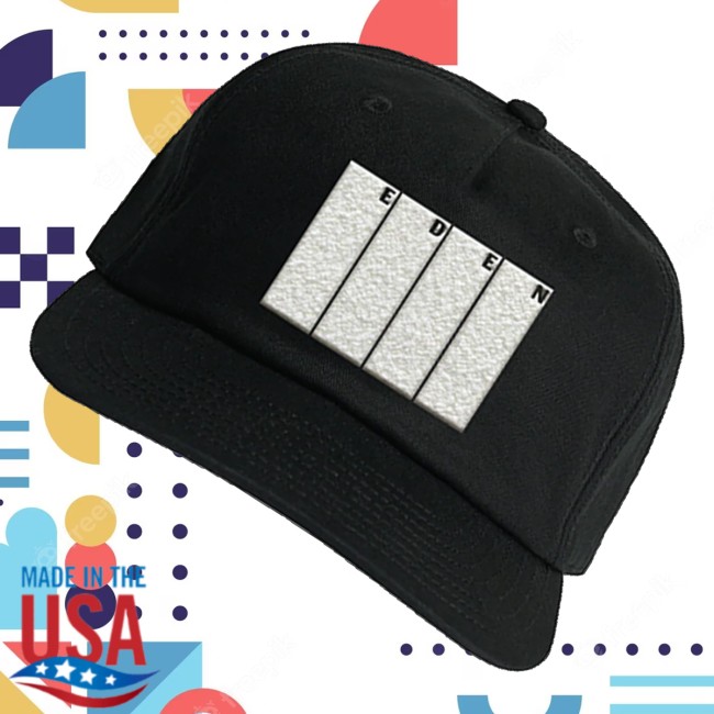 Eden Merch Store Eden Chenille Logo Cap Black 3 Eden Merch Store Eden Chenille Logo Cap Black