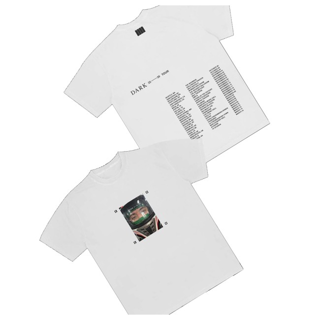 Eden Store Merch Dark Helmet Tour Shirt White 3 Eden Store Merch Dark Helmet Tour Shirt White