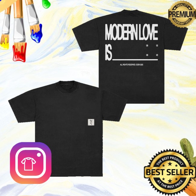Eden Store Merch Modern Love Black Shirt 2 Eden Store Merch Modern Love Black Shirt