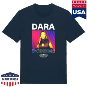 Eurovision Merch Store Dara Bangaranga Eurovision Winner T-Shirt Navy